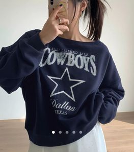 Cowboys Graphic Print Sweatshirt