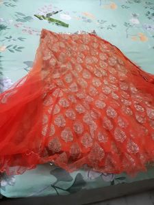 Orange Lehenga Skirt