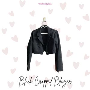 Black Cropped Blazer