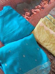 Flair Suit With Contrast Duppatta