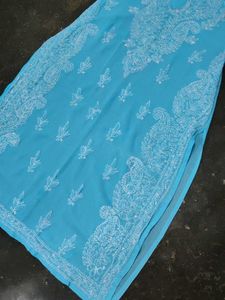 chickankari kurti with inner
