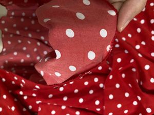Polka Dots Frock With Tied Denim Jacket(7-8)
