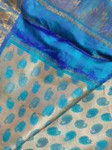 Elegant Blue Silk Saree