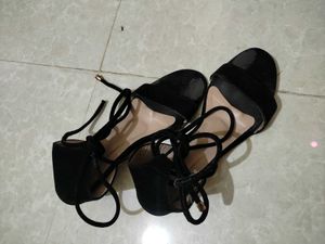 Black Wrapped Heels