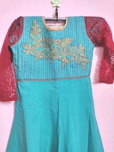 467 Rs Gorgeous Cotton Anarkali Set
