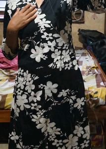 Black Floral Dress