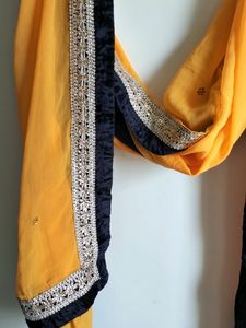 Beautiful Heavy Work Long Gown With Beads Wor