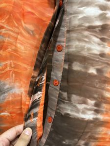 GLOBUS Orange N Brown Casual Shirt Style Top
