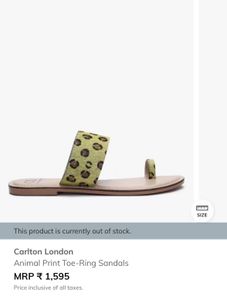Carlton London Animal Print Sandal