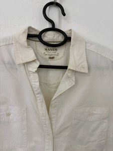 Mango White Shirt