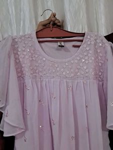 Lilac Embroidered Top🪻✨️