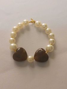 Pearl &amp; Heart Hopper Earrings