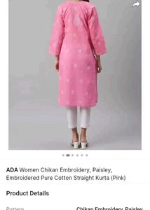 Ada Chikankari Kurti