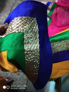 Multicolored Partywear Saree