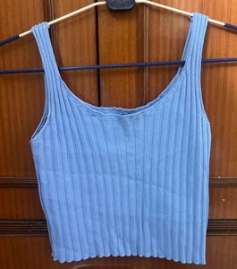 shein blue tank top