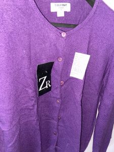 Purple Cardigan