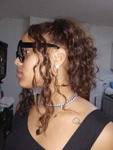 Link Chain Necklace with Rhinestone Anti Tarnish