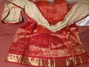 BrandNew Red&amp;Gold Lehenga With StitchedBlouse