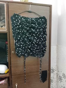Floral Print Mini Skirt