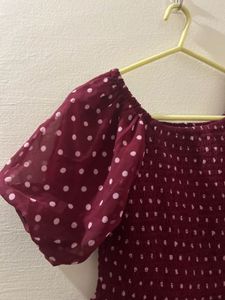 Charming Polka Dot Midi Dress