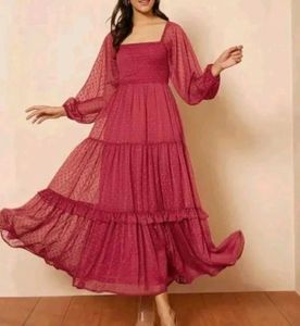Romantic Ruffled Maxi Dress