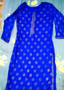 Blue Printed Kurta