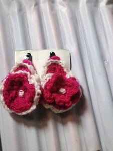 CROCHET HAIR CLIP MADE IN HOME