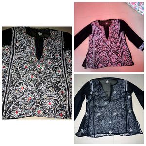 Embroidered Black Kurti
