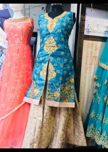Elegant Embroidered Ethnic Gown