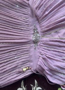 Elegant Lilac Ethnic Gown