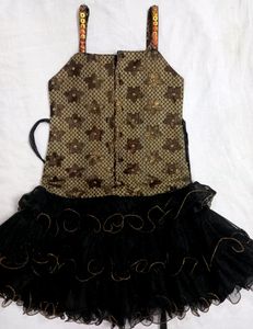Pretty Black Party Dress For Girls (Age 4-6 Years)