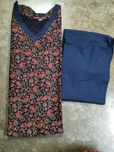 Paisley Print Kurta Set