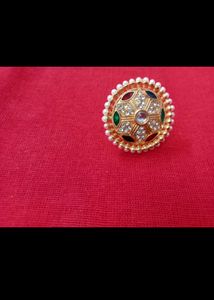 Combo Of Rajasthani Style Borla And Rajwadi Ring