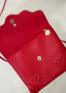 Red Heart Crossbody Bag