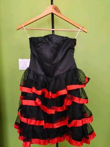 Awesome Flared Party Wear Dress/New With Tag