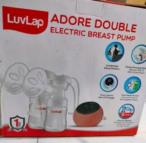 LuvLap Double Electric Breast Pump With Rechargeab