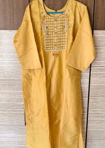 Green Embroidered Kurta Set XXL