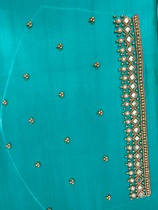 Elegant Embroidered Blouse Piece