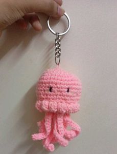 Crochet Octopus Keychain 🦑
