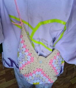Crochet Hobo Bag