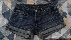 Mid Waist Denim Shorts