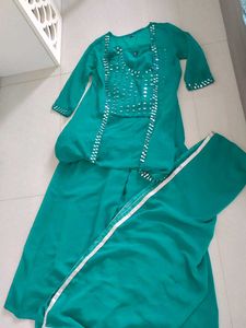Green Kurta Set &amp; Dupatta