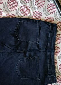 Slit Denim Long Skirt