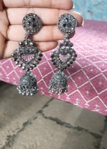 Silver Jhumka Earrings 💝