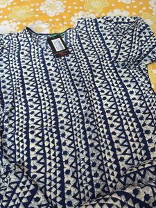 Combo 2 Indigo Print Cotton Kurti