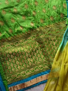 Green Embroidered Kurta Set
