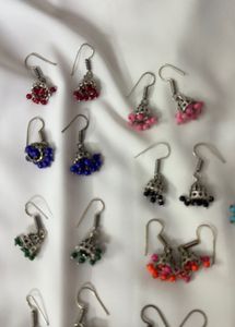 9 Pair Of Jhumkas