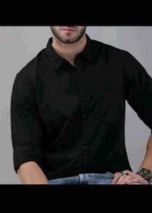 Plain Black Formal Shirt