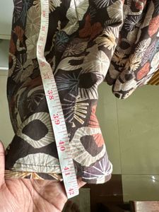 Brown Printed Dress - S:- 34-36