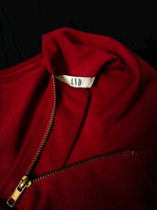 Burgundy AND Sleeveless Mock Neck Top